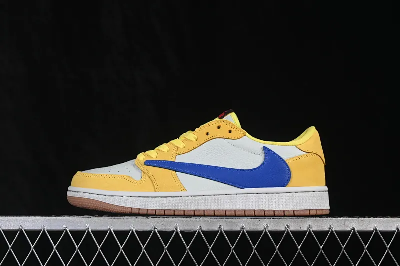 All categories Air Jordan Jordan series basketball shoes Air Jordan 1 Low ZG version Travis Scott x Air Jordan 1 Low OG AJ1 Joe 1 undercut low top full head layer DZ4137-700